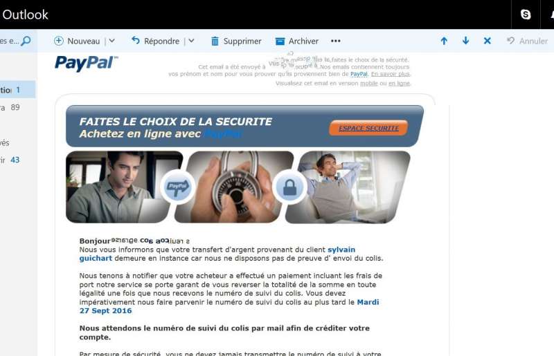 Arnaques mail coupons de rechargement
