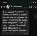 L’excuse pour la rétention des fonds 