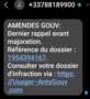 sms AMENDES GOUV 