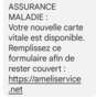 sms assurance maladie 
