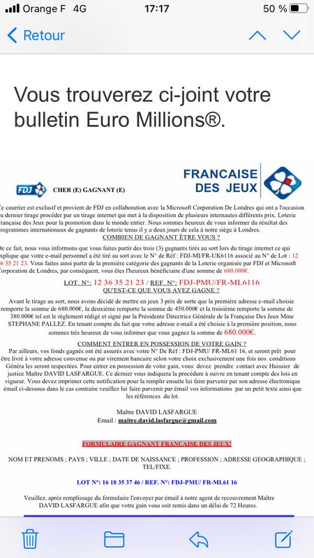 A Prendre Ou A Laisser Fdj Explication Maitre David Lasfargue | Arnaque de loterie | 4 commentaires