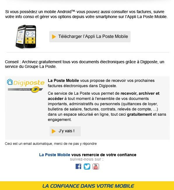 Nepasrepondre Lapostemobile Fr Infosae Docapost Dps Com La Poste Mobile Facture Internet Arnaque Identite Phishing 2 Commentaires