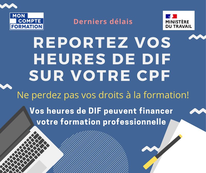 Votre Solde Formation Cpf Arrive à échéance contact@action-formation-professionnelle.fr | 0988290093 | Compte CPF
