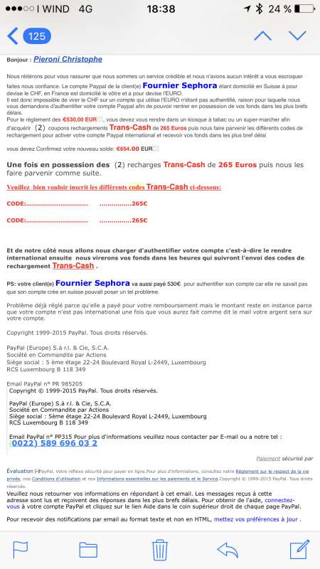 Achat coupons recharge transcash en ligne