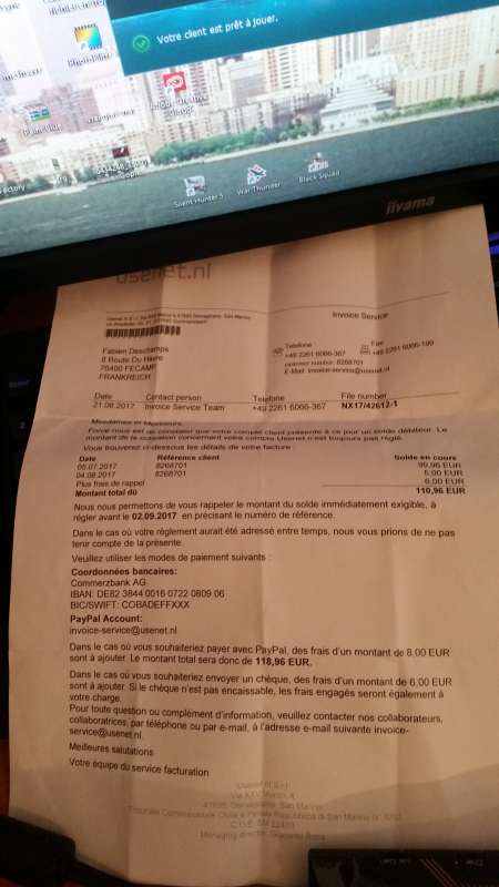 invoice service usenet nl 4922616066367 usenet arnaque via paypal