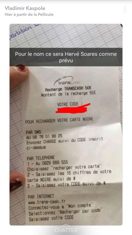Arnaques coupons transcash