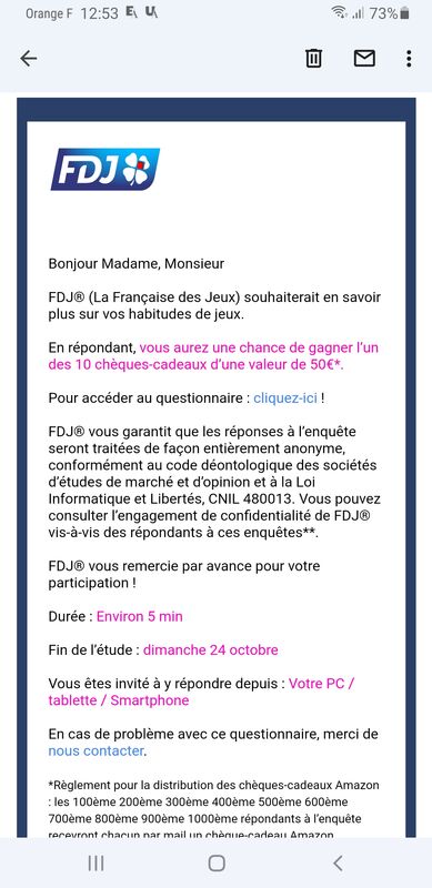 invite@decipherinc.com | FDJ?? | Autre arnaque | 1 commentaire