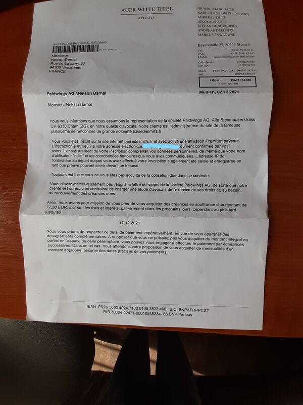+498959068316 AUER WITTE THIEL Arnaque financière 3