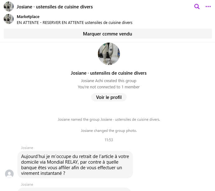 +32460227990 mondial RELAY Arnaque réseaux sociaux 2 commentaires