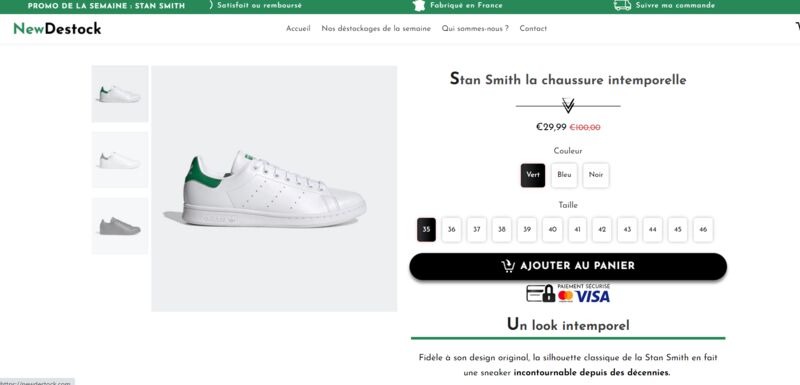 stan smith ecriture