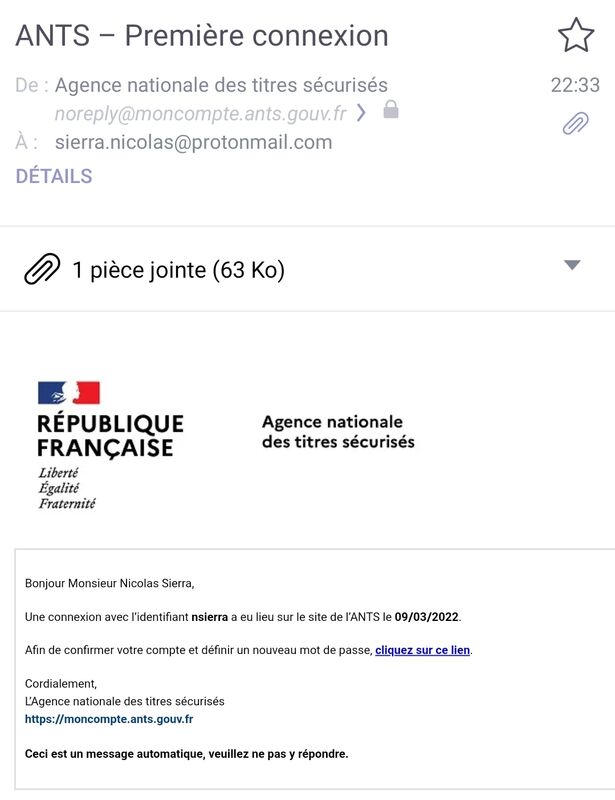 Https Ants Gouv Fr Moncompte S Inscrire noreply@moncompte.ants.gouv.fr | ANTS | Arnaque identité (Phishing)