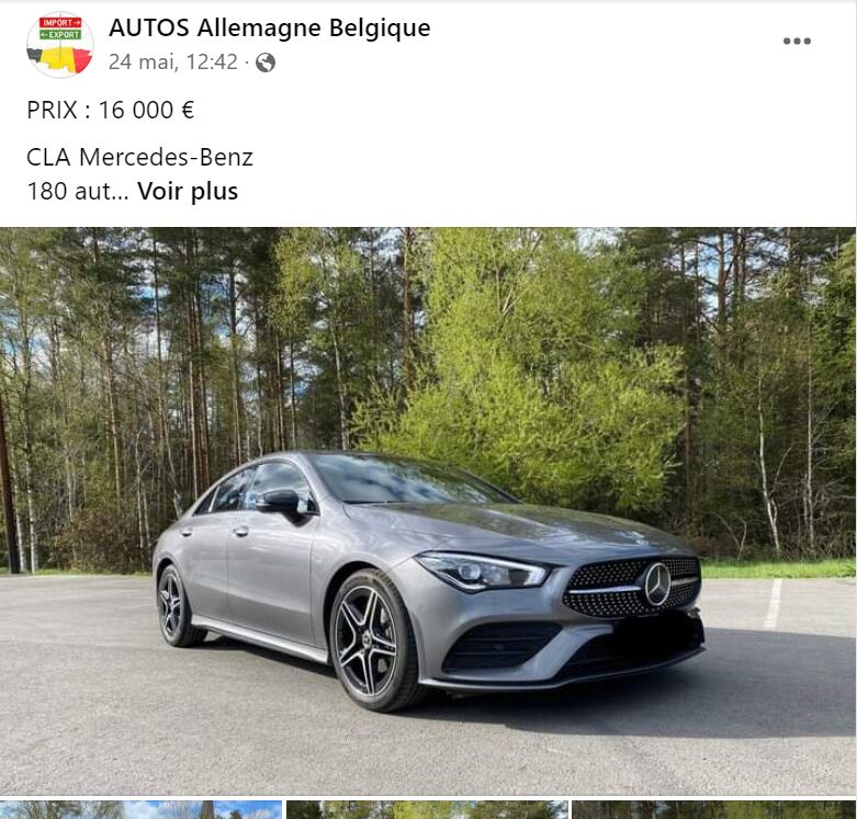 AUTOS Allemagne Belgique 1 signalement