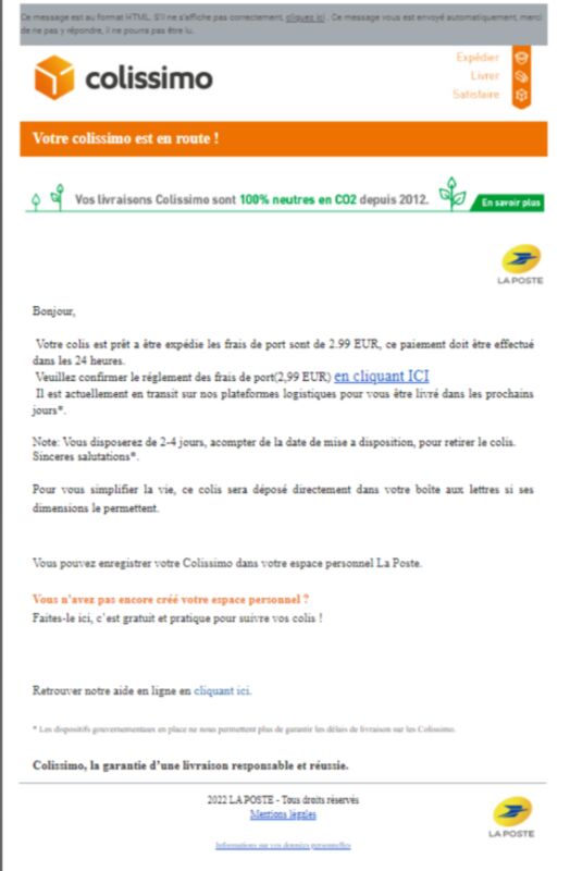 contact mail la poste colissimo
