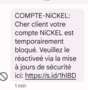 sms compte nickel 
