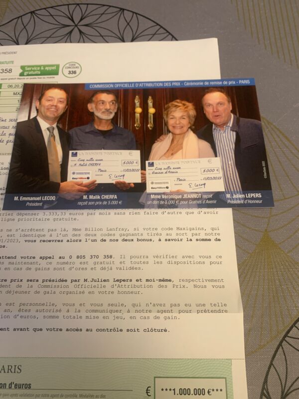 Coap comission officielle d’attribution des prix Arnaque de loterie 1 commentaire Coap comission officielle d’attribution des prix Arnaque de loterie 1 commentaire