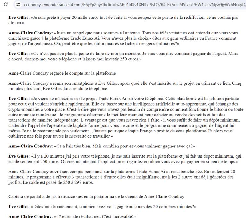 Trade Eurax Ai Èvе Gillеs 1 signalement 1 commentaire