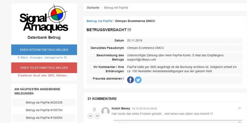 Paypal Betrugsverdacht Paypal Betrugsverdacht